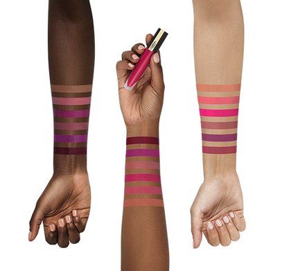 Trang điểm L'Oreal Paris Son môi Rouge signature Swatch tay son môi 1DHD